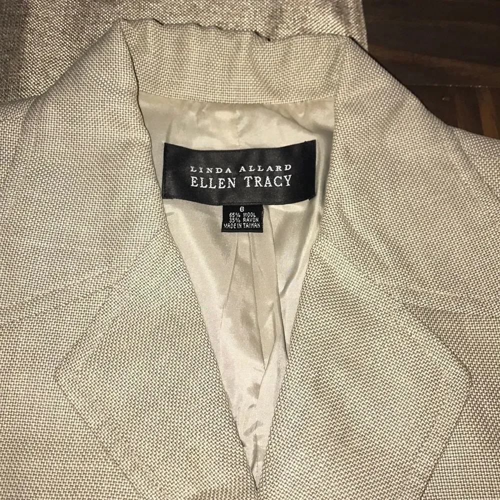 Ellen Tracy Wool Skirt Suit Set
